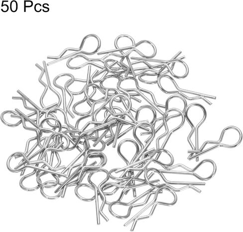 meccanixity 50pcs زاوية 30 درجة زاوية rc مقاطع الجسم عازمة الينابيع ص 24x1.2x8mm ل 1/8 1/10 1/16 النموذج RC Car Car Carler Showp Shell قطع الغيار (Silver) in Saudi Arabia