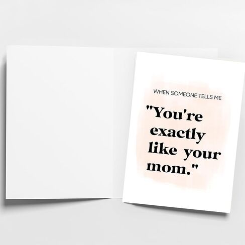 Funny Birthday Card&Gift for Mom Stepmother, Cute Mothers day Card Gifts from Son Daughter Kids, Humor Best Mum Birthday Card, Happy Mothers Day Card Gift for Mom Mommy Mother Stepmom Mama in Kuwait