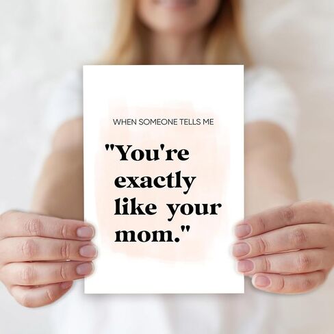 Funny Birthday Card&Gift for Mom Stepmother, Cute Mothers day Card Gifts from Son Daughter Kids, Humor Best Mum Birthday Card, Happy Mothers Day Card Gift for Mom Mommy Mother Stepmom Mama in Kuwait