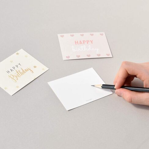 Monolike Day-by-day Card, Happy birthday ver.2 - Mix 36 Mini Single cards, 36 envelopes, 36 stickers Package in Saudi Arabia