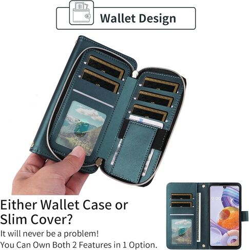 Argyle Wallet Case for LG Stylo 6/Stylo6 Plus/K71 Stylus with Wrist Strap Shoulder Strap, 9+ Card Slots Zipper Purse Stand Cell Phone Cover for LGStylo6 6+ 6plus Style 06 Six 2020 Deep Purple in Kuwait