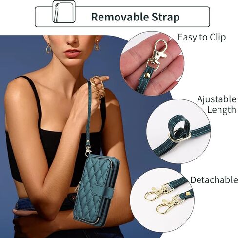 Argyle Wallet Case for LG Stylo 6/Stylo6 Plus/K71 Stylus with Wrist Strap Shoulder Strap, 9+ Card Slots Zipper Purse Stand Cell Phone Cover for LGStylo6 6+ 6plus Style 06 Six 2020 Deep Purple in Kuwait