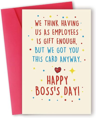 Ziwenhu Big Boss Day Card for Boss Lady, Boss Lady Gifts for Her, Large Boss Lady Birthday Card, Boss Appreciations Thank You Card for Women in Kuwait
