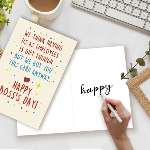 Ziwenhu Big Boss Day Card for Boss Lady, Boss Lady Gifts for Her, Large Boss Lady Birthday Card, Boss Appreciations Thank You Card for Women in Kuwait