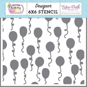 Party Balloons Stencil