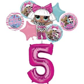 LOL Surprise 5th Birthday Party Supplies Balloon Bouquet Decorations