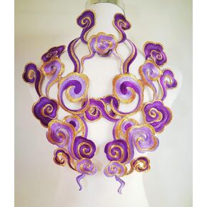 Mandarin Duck Phoenix Patches Diy Iron على إكسسوارات زين لثوب الملابس (Purple F)
