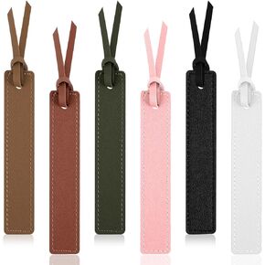 ouligay 6 PCS Leather Latemmark ، علامات كتب رائعة لقراءة الرجال ، مرجعية شخصية ، إكسسوارات القراءة لعشاق الكتب ، هدية للرجال المعلم ومكتب المكتبة المدرسية للطلاب (Style Retro)