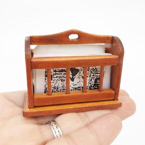 AirAds Dollhouse 1:12 Miniatures Furniture Magazine Rack Magazine Holder