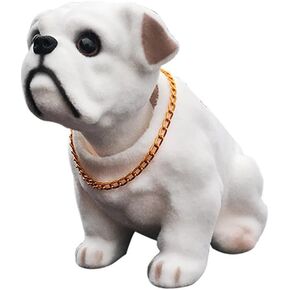 Prorok Resin Car الحلي الايمائية الكلب ، Bobble Head Beagle ، Bulldog ، Husky ، Dachshund ، Dashboard Handicraft Olments Cartoon Car Dolls ، Desktop Office Decoration Gifts (Husky)