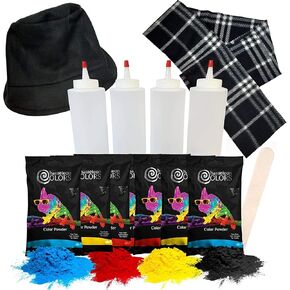 CHARMELEON COLORS SNIW PANING KIT - 10 حزمة - 5 ألوان نابضة بالحياة - 5 زجاجات بخ - طقم حرفية فنية لزخارف الثلج - طلاء مسحوق اللون - غير سامة وقابلة للتحلل