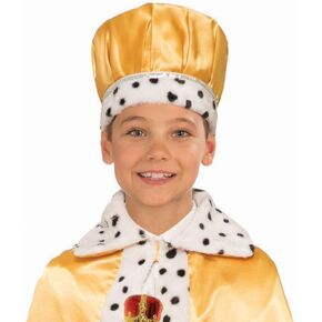 Rubies Child's Plush Costume Crown, Gold, Child