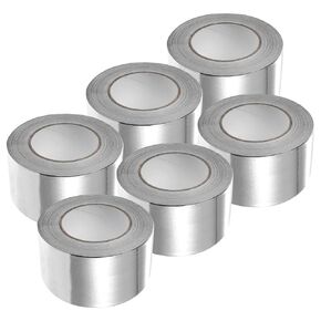 Saffire Heavy Duty HVAC Professional Professional Foil Tape 3 بوصة × 150 قدمًا - مجاري الهواء الساخن والبارد ، العزل والمزيد (6 عبوات)