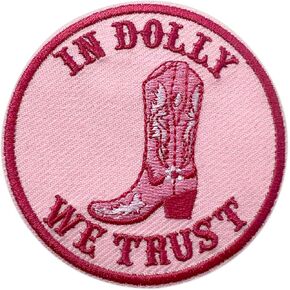 في Dolly نحن نثق في التصحيح ، حذاء رعاة البقر 3 بوصات على/خياطة على النسيج المُطرِّن من النسيج الغربي الغربي للملابس الجينز ، بقع الموسيقى العصرية للفتيات البالغين البالغين