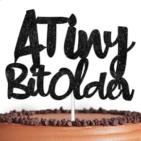Black Glitter Cake Topper Heaft to the Tiny Time Occly موضوع ديكور اللوازم الرجال