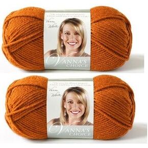 Bulk Buy: Vanna's Choice Lion Brand Yarn (2-Pack) (Rust)