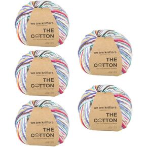We are Knitters - 5 Pack of Pima Cotton Yarn Balls 100% Natural Peruvian Cotton, Soft and Durable, Ideal for Summer Knitting, Crochet Projects, Amigurumis, Baby Clothes, Shawls (Salmon Pink)