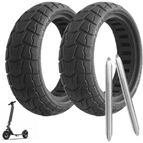 50/75-6.1 إطارات صلبة ، 8 1/2 x2 على الطرق الوعرة الإطارات الصلبة ، 8.5x2 سكوتر الإطارات الصلبة بدون أنبوب ، من أجل GotRax GXL V2/XR/Apex Xiaomi M365/M365 Pro/Pro 2/1S Scooter (2 Pack)