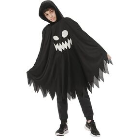 أطفال زي شبح الفتاة توهج الفتيات في قسوة عيد الهالوين المظلمة Cape Cape