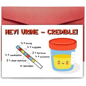 Tramin Funny Thank You Card ، Card Card Friendious للطبيب ، أخصائي أمراض المسالك البولية ، أخصائي أمراض الكلى ، ممرضة ، عامل الرعاية الصحية ، بطاقة تقدير البول ...