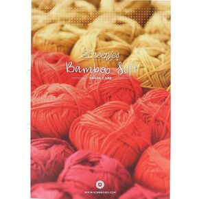 Scheepjes Bamboo Soft Colour Sample Card - 1pc | Luxurious 50% Bamboo 50% Cotton for Knitting & Crochet