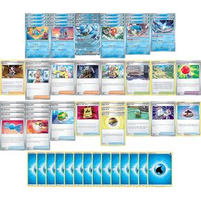 Elite Water Deck - Squirtle Blastoise - الأصلي 151 (Gen 1) - تم تصميمه مخصصًا - 60 بطاقة - طوابق MTG وأكثر توافقًا مع Pokemon TCG!