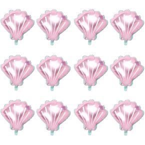شل احباط بالون البحر البالونات مايلار للاستحمام الطفل زخرفة Pink 12pcs