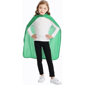 مواسم Green Cape for Kids Cost Patrick's Costume Party Party Party Cloak للبنين والبنات