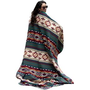 Alpaca Wool Blanket 80x90 in, Hypoallergenic, Soft, Lightweight, Handwoven, Queen Size. Gray and Brown tones in Saudi Arabia