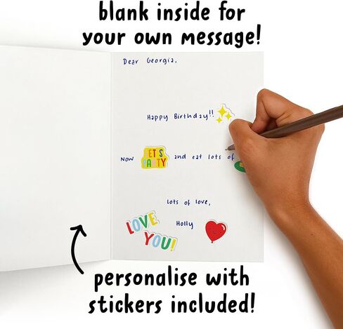 CENTRAL 23 Friend Birthday Card - Funny Birthday Cards for Women - 'A Little Birthday Toast' For Mum Dad Grandpa Nana - Him Her - Sister Birthday Card - Comes With Stickers in Saudi Arabia