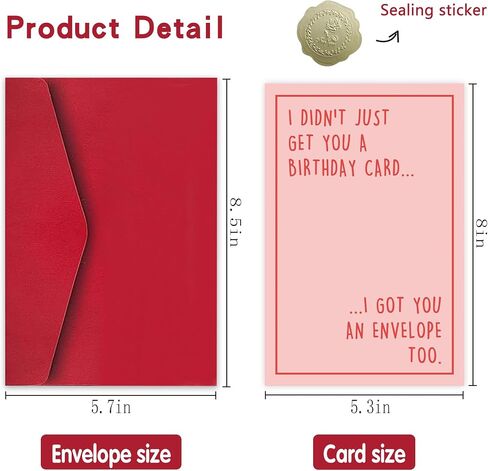 Funny Birthday Card Gifts for Women her, Happy Birthday Card for Wife Girlfriend in Kuwait