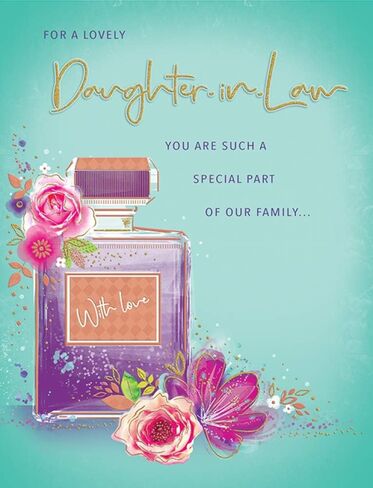Regal Publishing Modern Birthday Card Daughter in Law - 9 x 6 inches - in Saudi Arabia