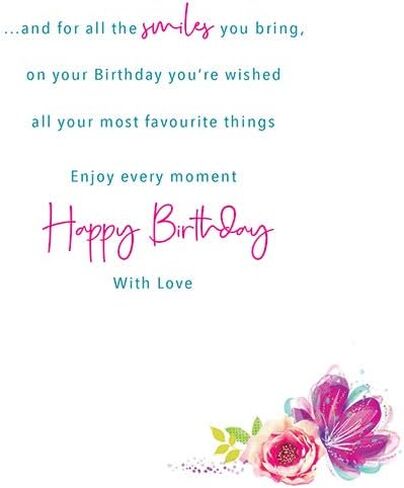 Regal Publishing Modern Birthday Card Daughter in Law - 9 x 6 inches - in Saudi Arabia