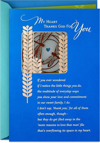 Hallmark DaySpring Religious Fathers Day Card for Husband (Dragonflies) in Saudi Arabia
