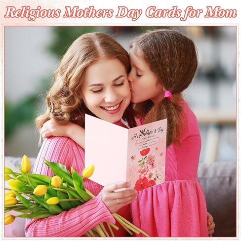 24 Pack Christian Mothers Day Religious Cards with Envelopes for Mom Floral Mothers Day Christian Greeting Cards for Prayer Gifts (Classic Style) in Saudi Arabia