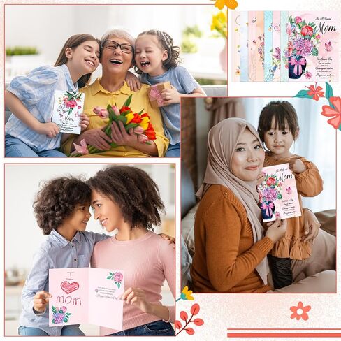 24 Pack Christian Mothers Day Religious Cards with Envelopes for Mom Floral Mothers Day Christian Greeting Cards for Prayer Gifts (Classic Style) in Saudi Arabia