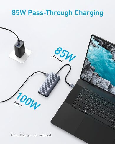 Anker 8-in-1 USB-C Hub, USB C Docking Station Triple Display Multi-Port Dongle with 2 HDMI and VGA, 5Gbps Data Transfers, USB Ports for MacBook Air/Pro, Dell XPS, iPad Pro, and More in Saudi Arabia