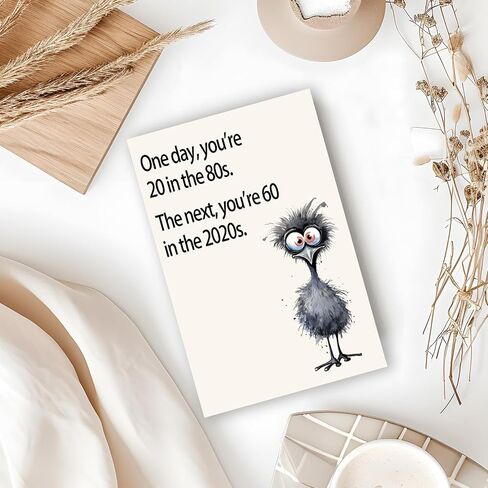 Funny 60th Birthday Card for Women Men, Unique 60th Birthday Gift for Mom, Dad, Friends – Hilarious 60th Birthday Decorations for Him or Her, Cool Card Gift for 60 Year Old Woman or Man in Saudi Arabia