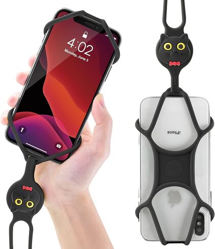 BONE Lanyard Phone Tie 2, Cell Phone Strap, Adjustable Silicone Lanyard, Universal Neck Phone Holder Compatible with Most Smartphones (Red) in Kuwait