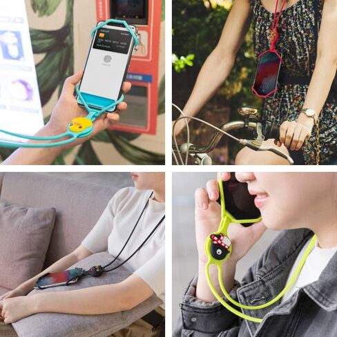 BONE Lanyard Phone Tie 2, Cell Phone Strap, Adjustable Silicone Lanyard, Universal Neck Phone Holder Compatible with Most Smartphones (Red) in Kuwait