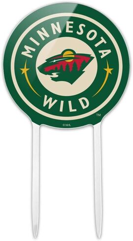 أكريليك NHL Minnesota Wild Logo Cake Topper Party Decoration for Wedding Anniversary Drightuation in Saudi Arabia