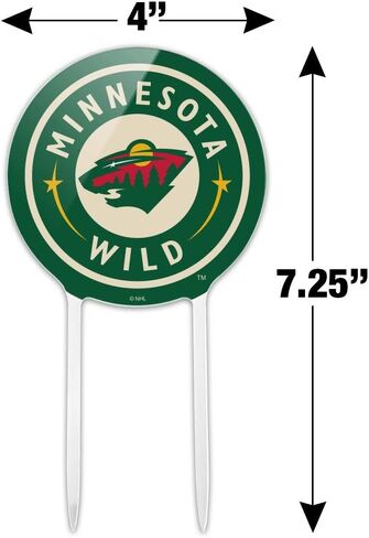 أكريليك NHL Minnesota Wild Logo Cake Topper Party Decoration for Wedding Anniversary Drightuation in Saudi Arabia