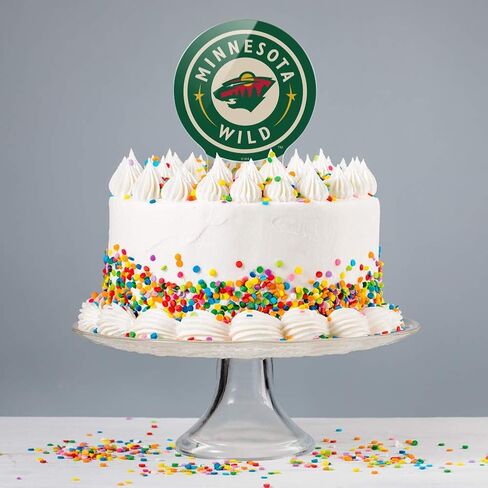 أكريليك NHL Minnesota Wild Logo Cake Topper Party Decoration for Wedding Anniversary Drightuation in Saudi Arabia