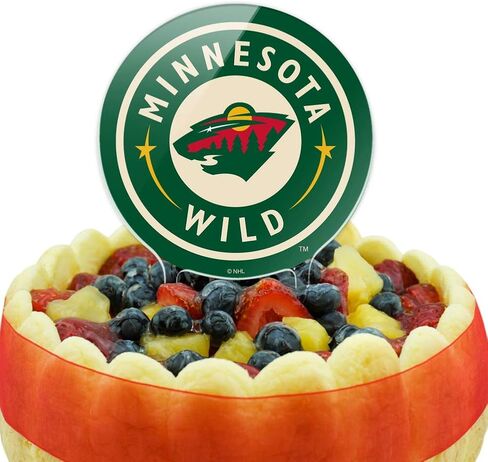 أكريليك NHL Minnesota Wild Logo Cake Topper Party Decoration for Wedding Anniversary Drightuation in Saudi Arabia