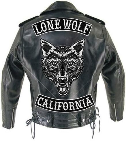 VEGASBEE® California Patch Embroidered Iron-On Patch Biker Jacket Rider Vest Bottom Rocker 12" USA Original (Black-White) in Saudi Arabia