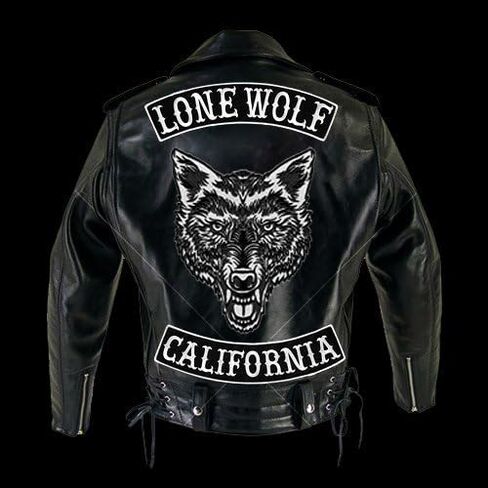 VEGASBEE® California Patch Embroidered Iron-On Patch Biker Jacket Rider Vest Bottom Rocker 12" USA Original (Black-White) in Saudi Arabia