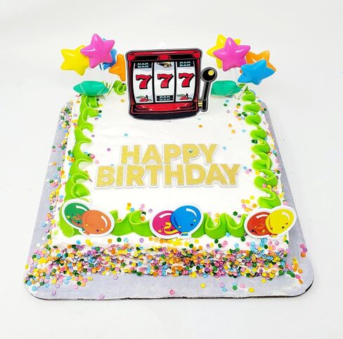 Slot Machine Birthday Cake Topper (Unique Design) in Saudi Arabia