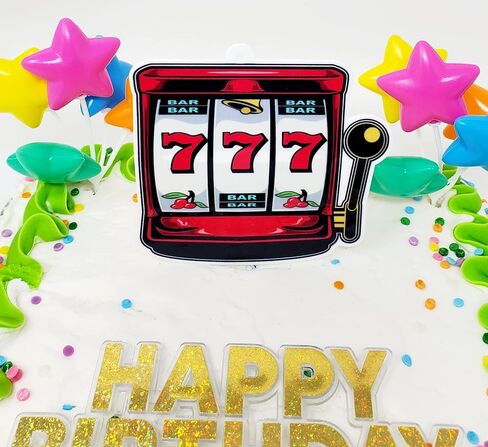 Slot Machine Birthday Cake Topper (Unique Design) in Saudi Arabia