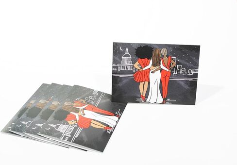 Red and White notecards |Women Empowerment | Sorority Inspired in Kuwait