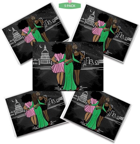 Red and White notecards |Women Empowerment | Sorority Inspired in Kuwait